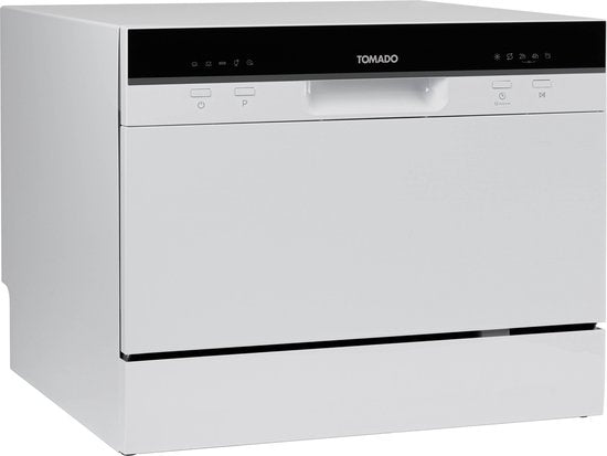 Tomado TDW5501W - Mini vaatwasser - Kleine vaatwasser - Vrijstaand - 6 couverts - 5 programma's - Energieklasse D - Wit