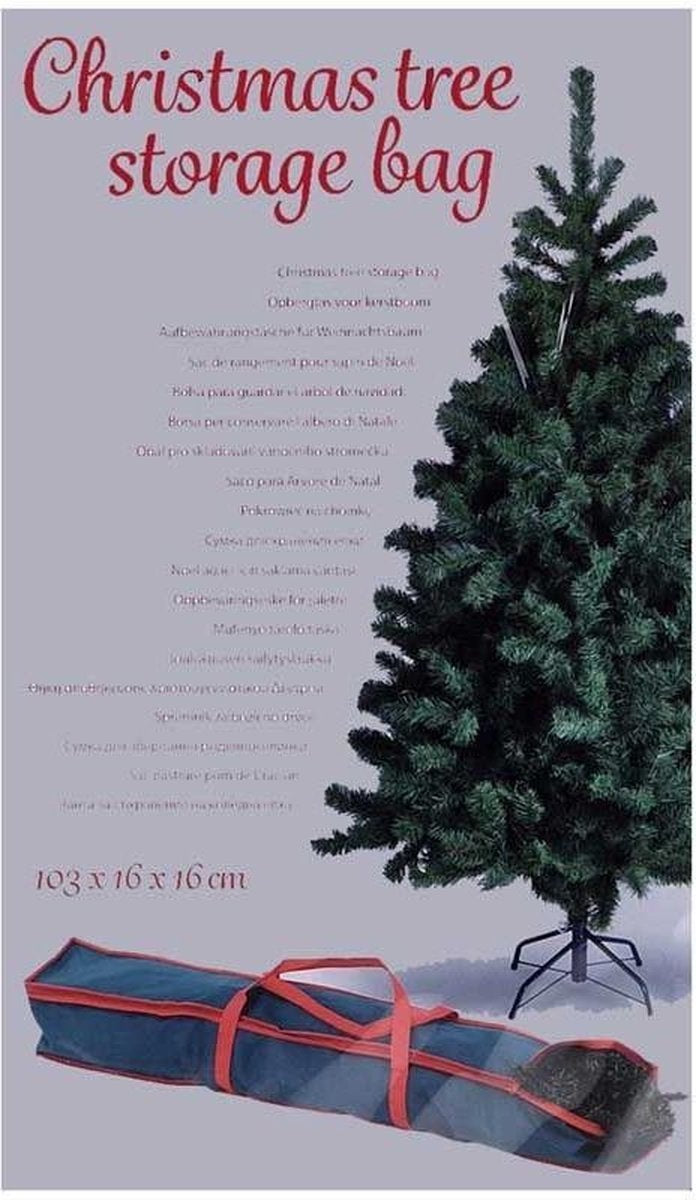 Kerstboom Opbergtas – 103 cm – Beschermhoes voor Kunstkerstboom
