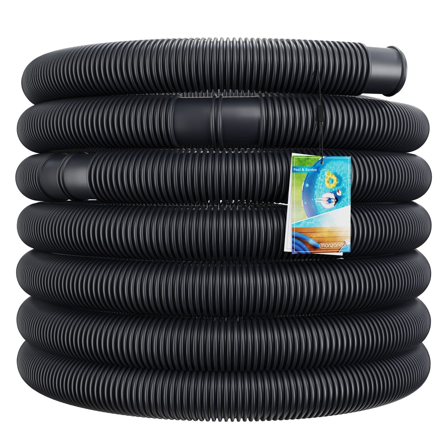 Monzana Zwembad Filter Slang - 10m Ø 38mm - Flexibel - Zwart