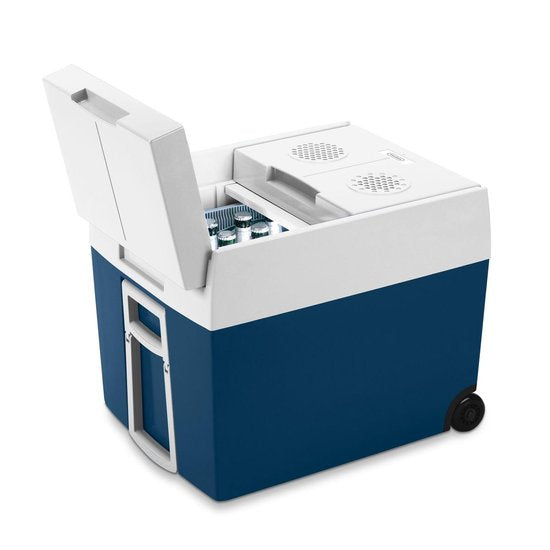 Mobicool MT48W thermo-elektrische koelbox met wielen - 48l - 12/230v - blauw/wit