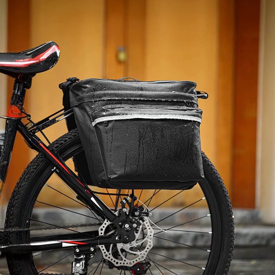 Travelhawk Fietstas - Fietstas Dubbel - Waterdicht Materiaal - 34L - Zwart – 600D Polyester - Fietstassen elektrische fietsen