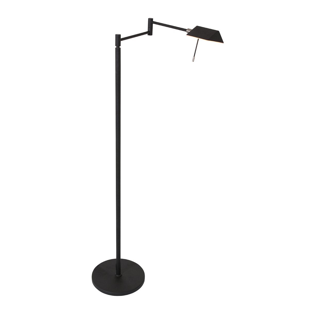 Steinhauer - vloerlamp - Retina - zwart - glas metaal - design lamp - LED - 3083ZW