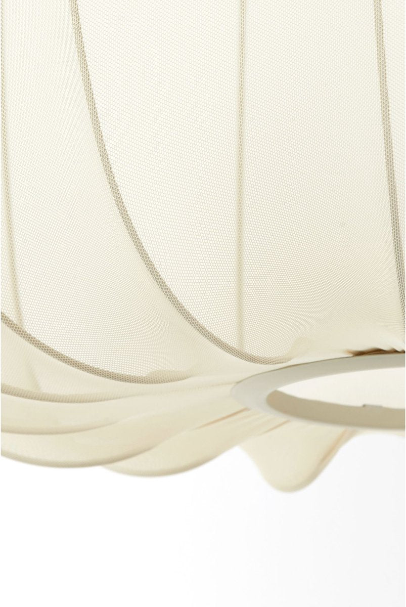 Light & Living - Hanglamp Plumeria - Ø60 cm - E27 Fitting - Modern Design - Zand Textiel & Metaal