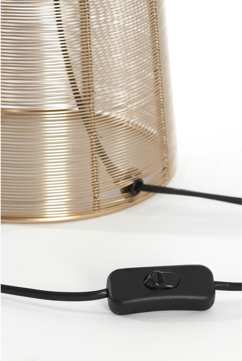 Light & Living Tafellamp Aboso - Goud - Ø24cm - Modern
