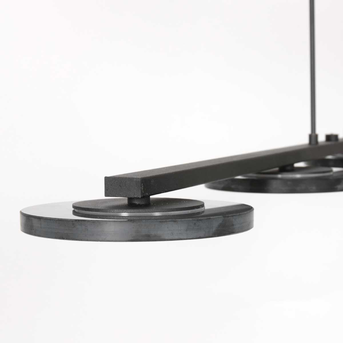 Steinhauer - hanglamp - Turound - zwart - glas metaal - design lamp - LED - 3512ZW