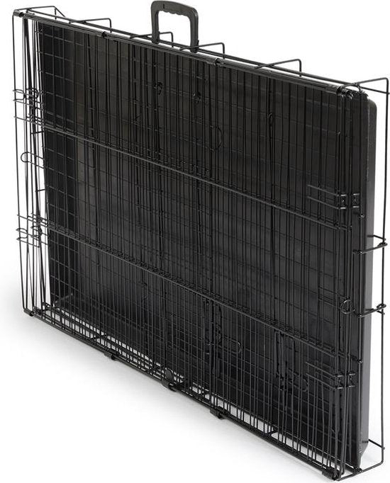 Hondenbench - XL - 91 x 56 x 63 cm - Opvouwbaar - Metaal, Plastic - Zwart - VI Online Products
