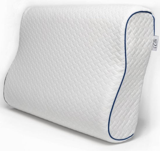EL-Life Orthopedisch Hoofdkussen tegen Nekklachten - Ergonomisch Hoofdkussen van Traagschuim - 40x60cm