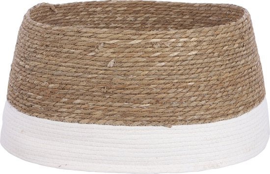 House of Seasons Kerstboomrok - H26 x Ø58 cm - Zeegras - Off White