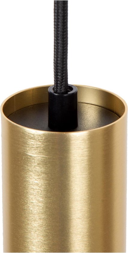 Lucide TRACK FLORIS Hanglamp - 1-fase Railsysteem / Railverlichting - 1xGU10 - Mat Goud / Messing (Uitbreiding)