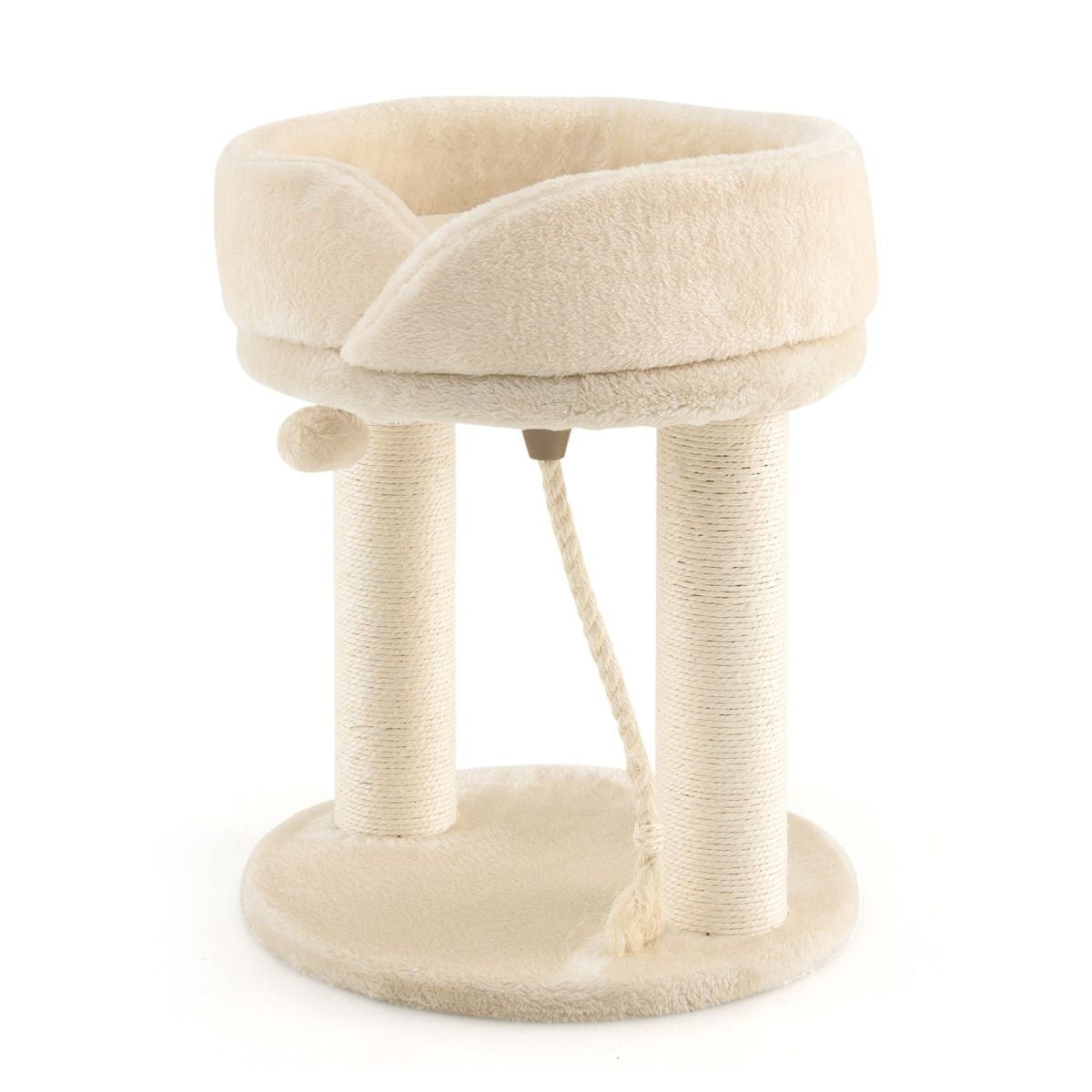 Coast Cat Tree Cat krabpaal met zachte stoel sistale toren voor katten beige