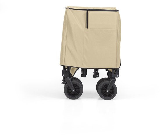 Mr. Fold Bolderkar XXL - opvouwbaar - 600L - 300KG - Beige - all-terrain wielen