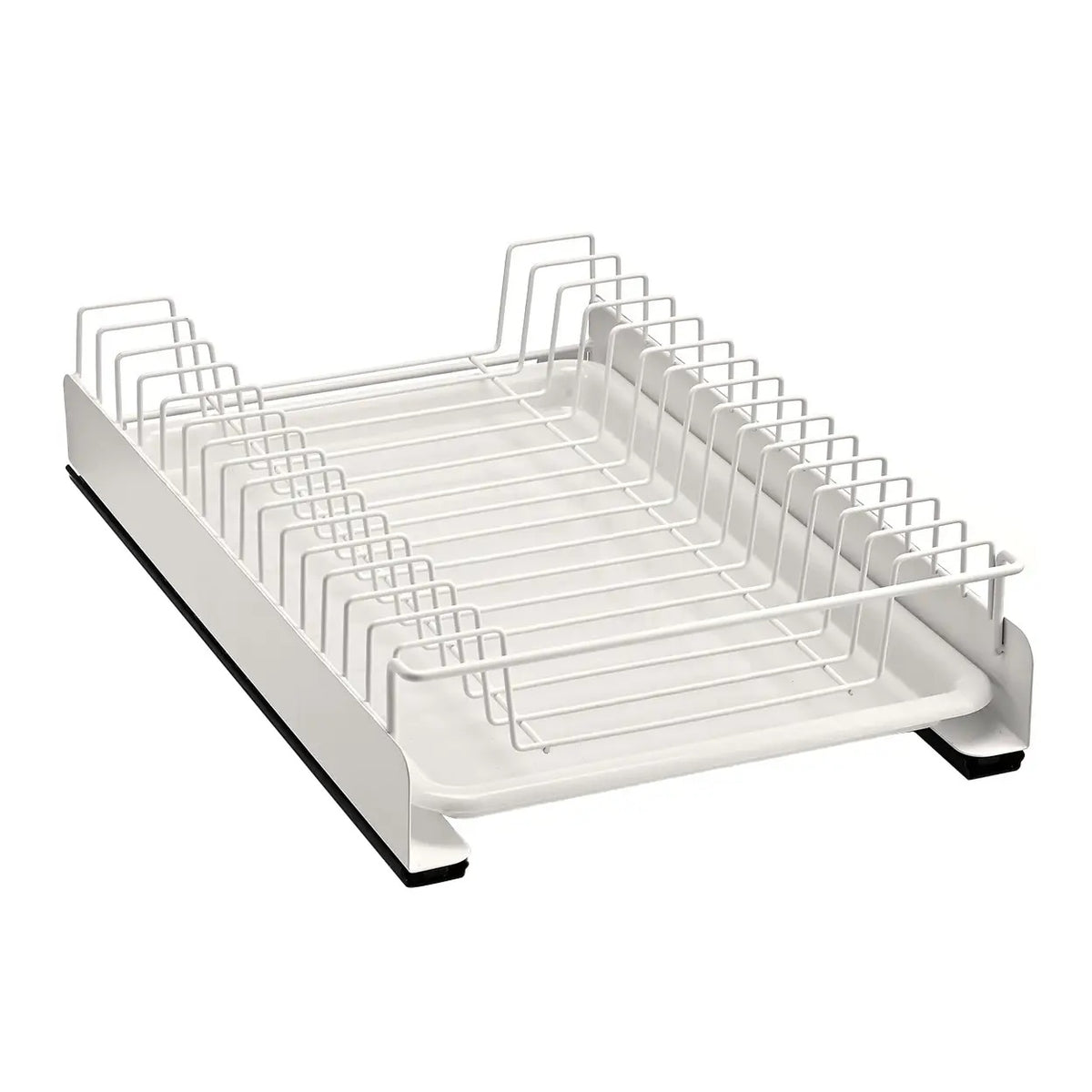 VIVREAL S3825W Uittrekbaar Afdruiprek met Lekbak - 39 x 25,2 x 8 cm