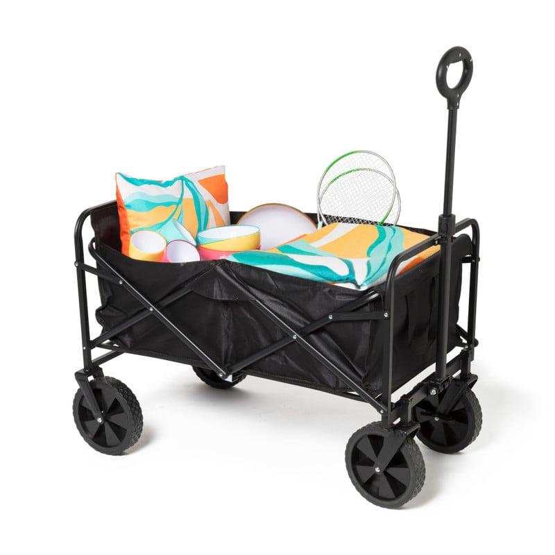 Xenos Opvouwbare Bolderkar - 103 x 54 x 108 cm - Zwart