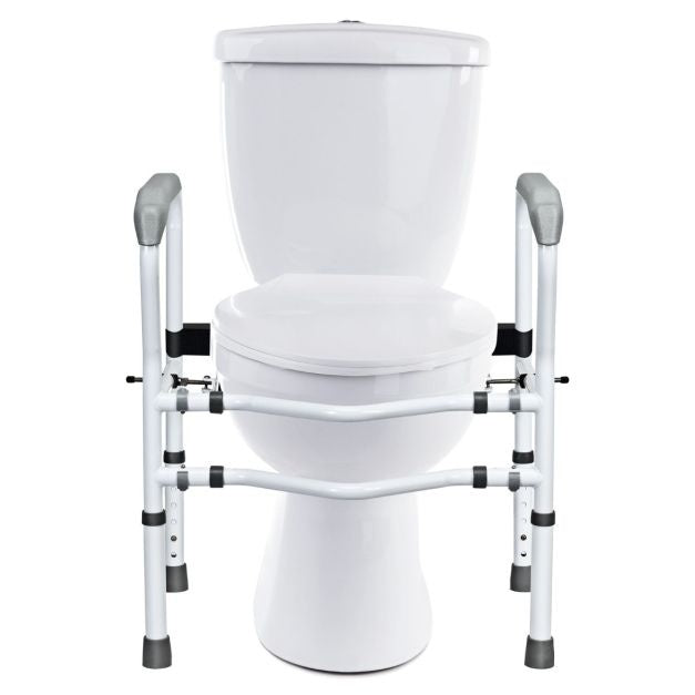 Coast Opstahulp Toilet - in Hoogte Verstelbaar - WC-Steunhulp met Armleuningen - Zonder Boren - Antislip - WC-Handgreep - 48 x 65 x 84 cm