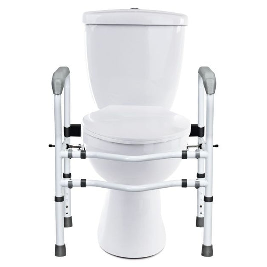 Coast Opstahulp Toilet - in Hoogte Verstelbaar - WC-Steunhulp met Armleuningen - Zonder Boren - Antislip - WC-Handgreep - 48 x 65 x 84 cm