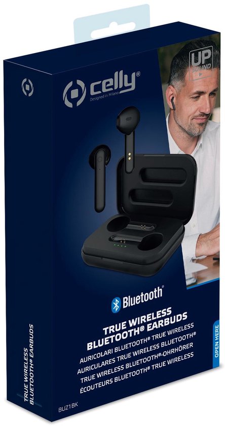 Celly Buz Draadloze Oordopjes - In-ear koptelefoon - Bluetooth - Zwart