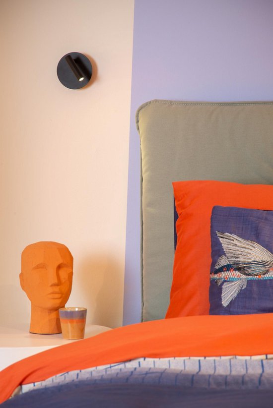 Lucide JOLIJN - Oplaadbare Bedlamp / Wandlamp - Accu/Batterij - Ø 10,2 cm - LED - 1x2W 3000K - Magnetisch - Zwart