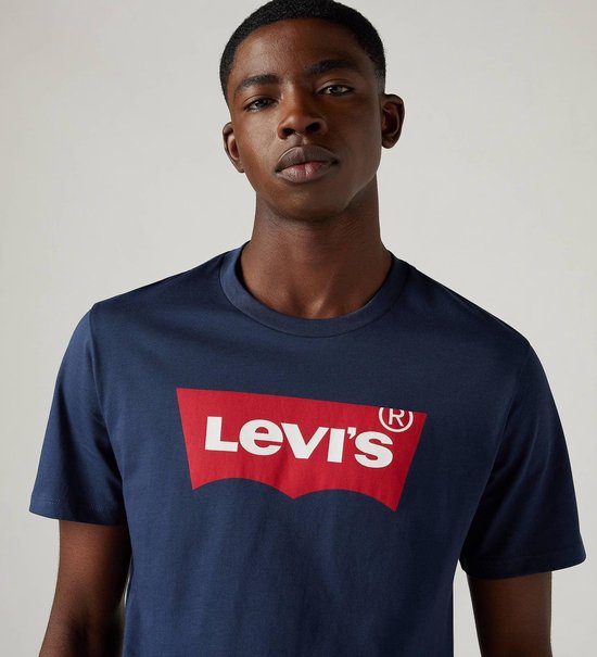 Levi's T-Shirt Graphic Logo Donkerblauw (navy) - Maat L - Heren - Casual T-shirts