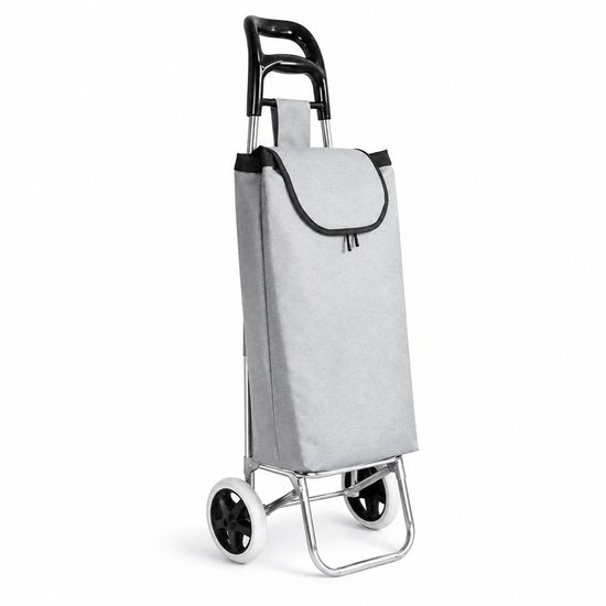 BE strong Boodschappentrolley 25 L - 2 wielen - Grijs