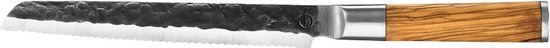 Forged Olive Broodmes 20cm - Olijfhout - In Houten Giftbox