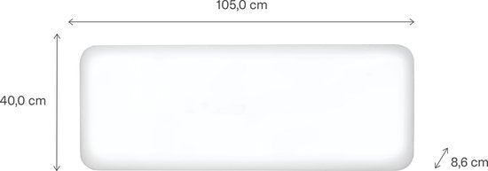 Mill IB900DN - Stalen paneelverwarming - 900 Watt - tot 15m2 - 100% stil - geschikt voor de badkamer