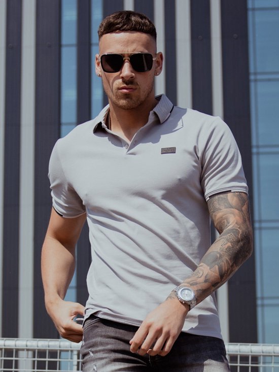 AB Lifestyle - Driekleurige Polo | Alloy - Heren - Maat: XS