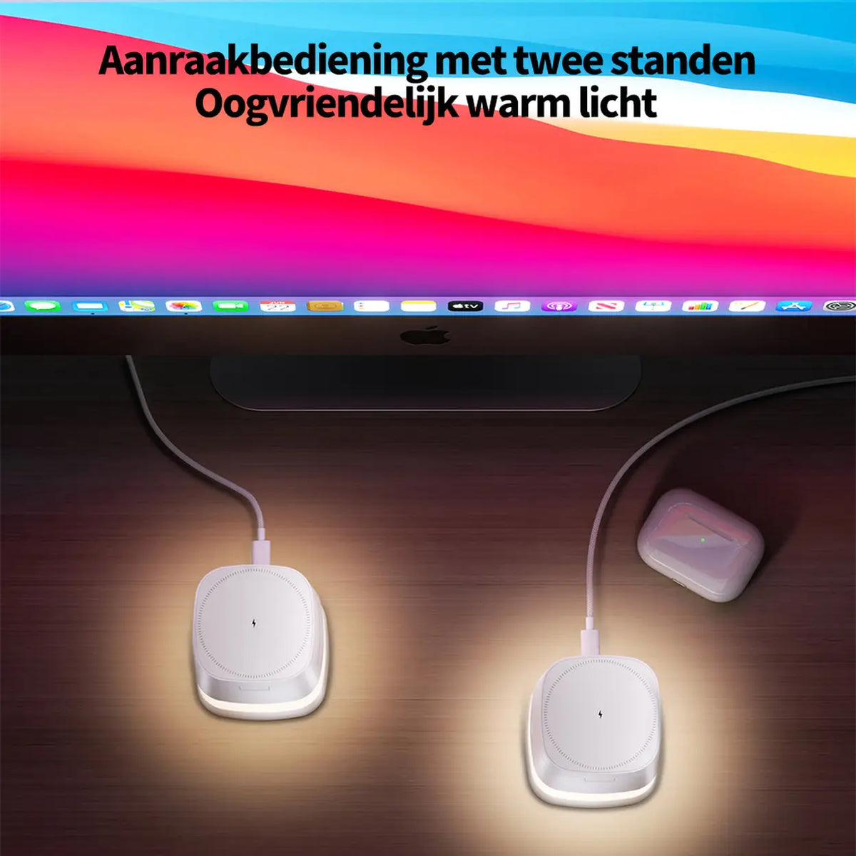 Rexsun 4 in 1 Magnetic Wireless Charger with Night Light, 15W Travel Stand for MagSafe Charger for iPhone 17/16/15/14/13/12 Series, Apple Watch, AirPods, XH-X13, White