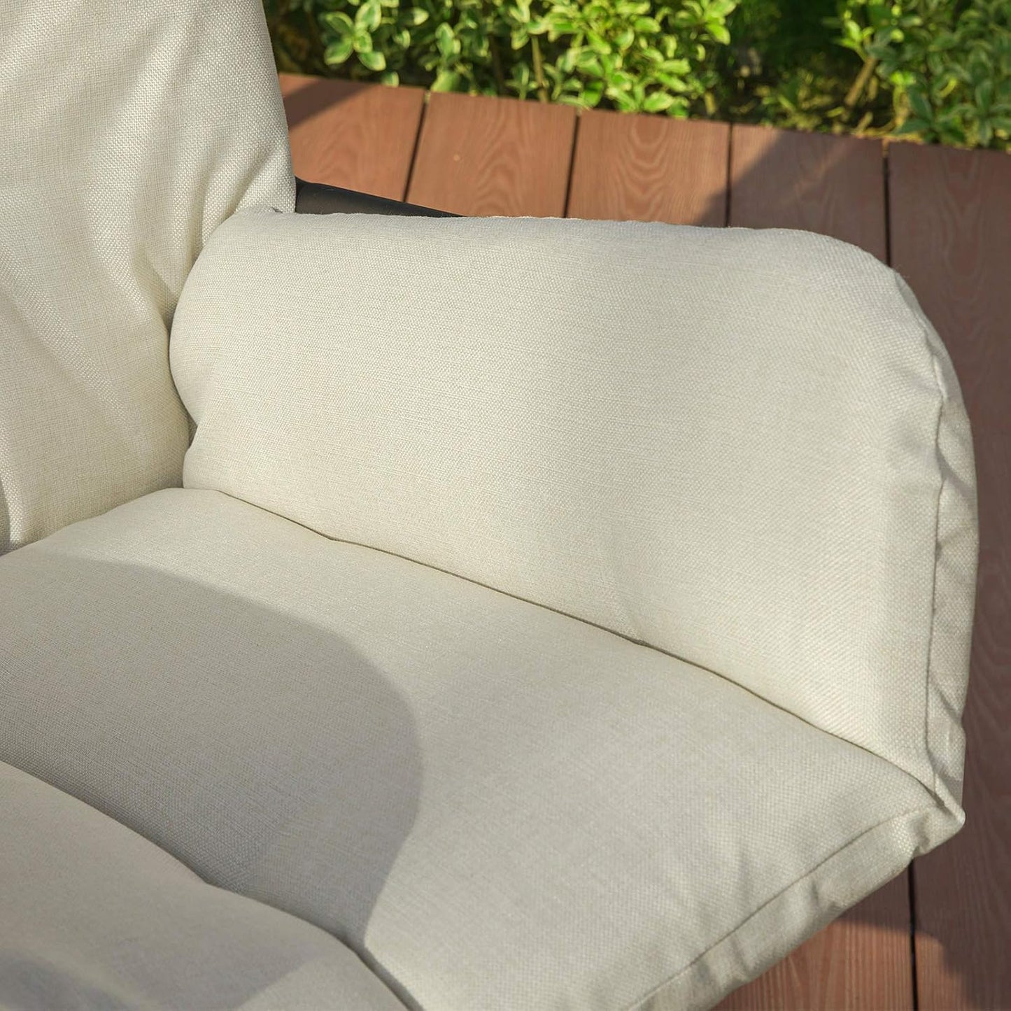 SoBuy Hangstoel incl. Frame - Max. 150 kg - 103 x 125 x 190 cm - Créme