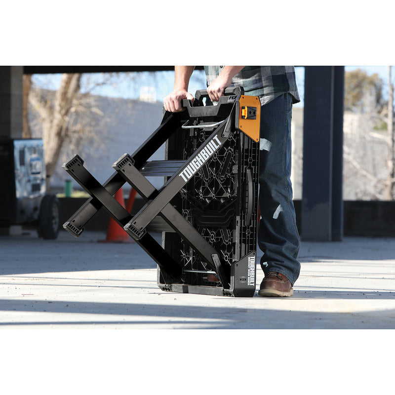 ToughBuilt QuickSet Werkbank WB-700 – Snel inklapbaar – 855 × 787 × 603 mm – Zwart