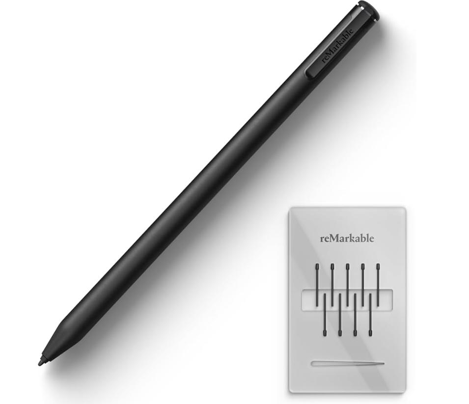 reMarkable Marker Plus stylus zwart – met gum – EMR pen – 4096 drukniveaus – inclusief 9 vervangbare punten