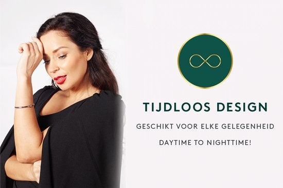 Laura Ferini Dames Armband Nodi Zilver - Zilverkleurige Bangle - 18K Witgoud Verguld - Sieraad - Accessoires - Sieraden - Dames Armbandje