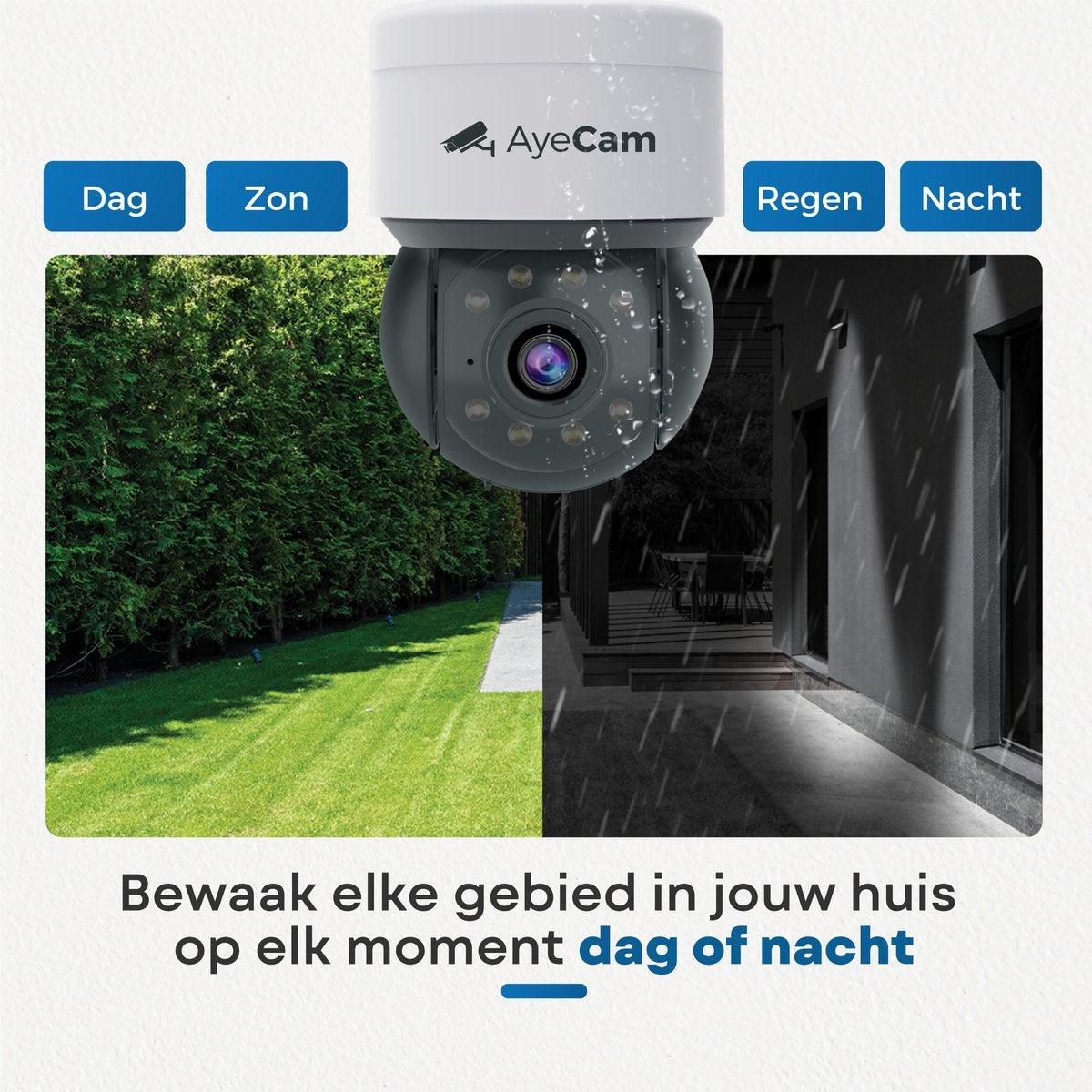AyeCam Beveiligingscamera Buiten - 360PRO - FULL HD - Bewakingscamera - Incl. 32GB SD