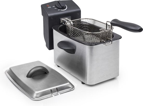 Tristar Friteuse FR-6919 - Frituurpan Klein - Deep Fryer 2 liter - 800W - Camping Friteuse - RVS