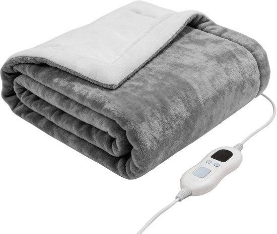 TTD® Verwarmde Deken Elektrisch - 200 x 180 cm - 40–60 °C - Flanel