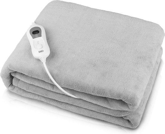 Sanbo Elektrische Deken - 180 x 130 cm - 1 Persoons - 3 Standen met Timer