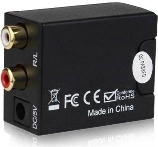 Techvavo® Optische Kabel - Optische Audiokabel - Toslink Kabel - Toslink Optische Kabel - RCA Kabel - RCA Audio Kabel - Audio Adapter