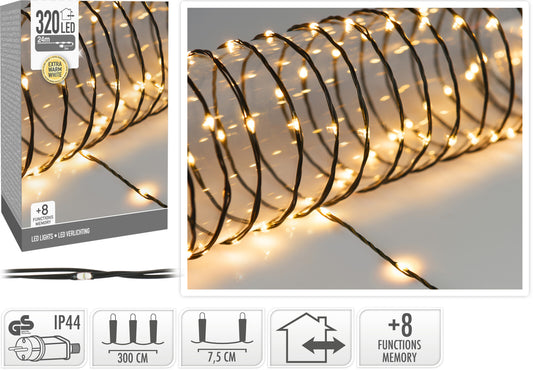 JK Home Décor - LED Verlichting 320LED Extra WW