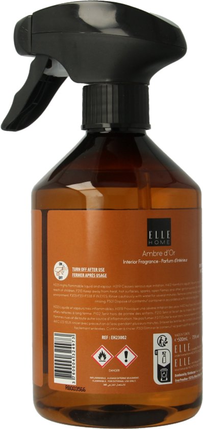 Elle Home - Ambre d'Or - Interieurspray 500 ml
