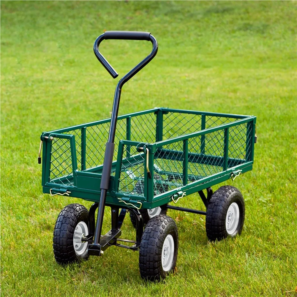 Yaheetech Massieve PU Wielen Set van 2 - Ø255 x 80 mm - Lekvrije Steekwagenwielen met 16 mm As