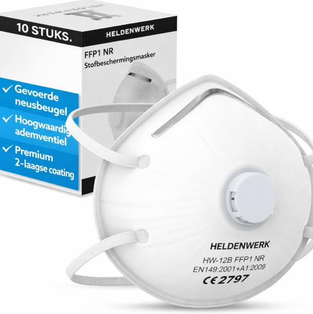 Heldenwerk Adembeschermingsmasker - Wit