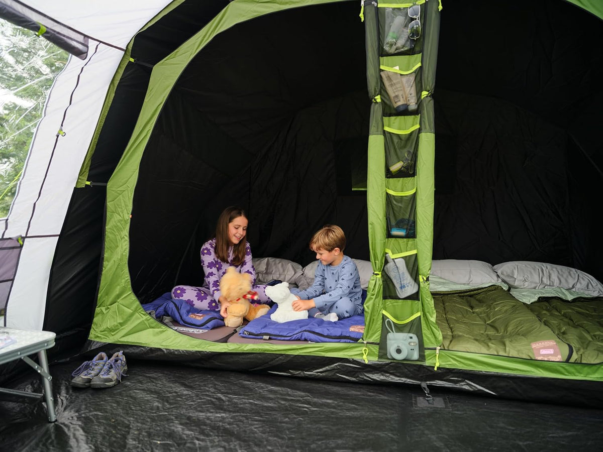 Coleman Rocky Mountain 5 Blackout familietent - 480x310x195 cm - groen/grijs – tunneltent voor 5 personen