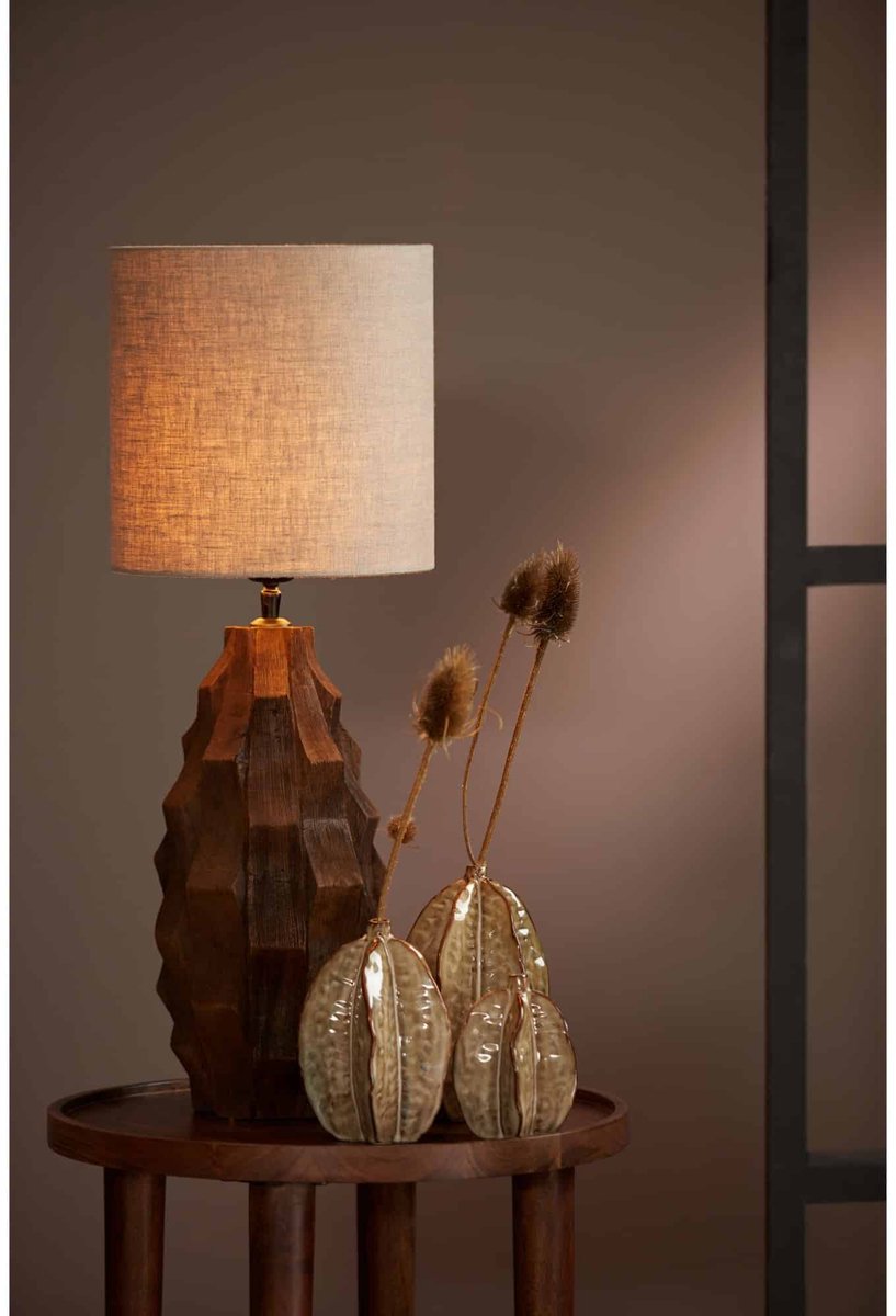 Light & Living Tafellampvoet Takabe Ø20 cm – Bruin