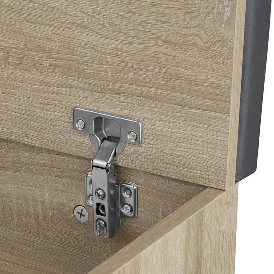 tectake - Schoenenbank Natalya - Licht hout, eiken Sonoma - 403625