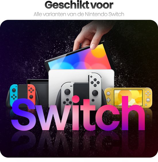 Phreeze controller grips geschikt voor Switch 2 Joy Con grip - houder - ergonomisch - met triggers - rood en blauw - 2 stuks