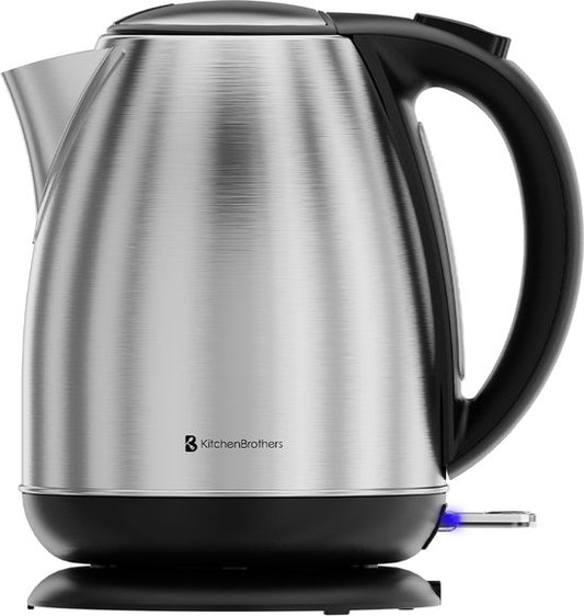 KitchenBrothers Waterkoker - Elektrisch - 1,7L - Met Kalkfilter - RVS