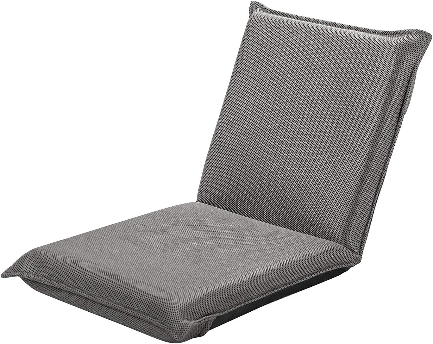 Coast vloerstoel vloer fauteuil met 6-stappen verstelbare rugleuning game fauteuilgevulde grijs