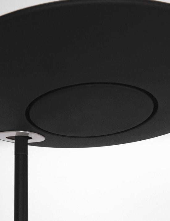 Vloerlamp Zenith LED 1477ZW zwart, hoogte 185 cm, kunststof en metaalmateriaal, kantelbaar, Steinhauer Exclusive