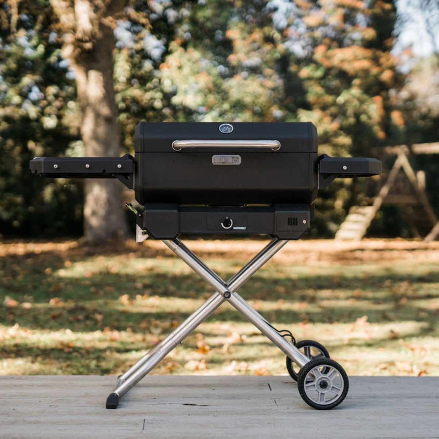 Masterbuilt Draagbare Digitale Houtskool Smoker & Grill met Onderstel – Zwart – 60 x 43 x 45 cm