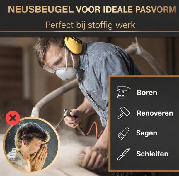 Heldenwerk Adembeschermingsmasker - Wit