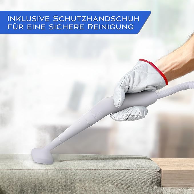 LEBENLANG - Elektrische stoomreiniger - Handapparaat - 3,5 bar en 1000 W - 12 x accessoires- Stoomreiniger voor alles